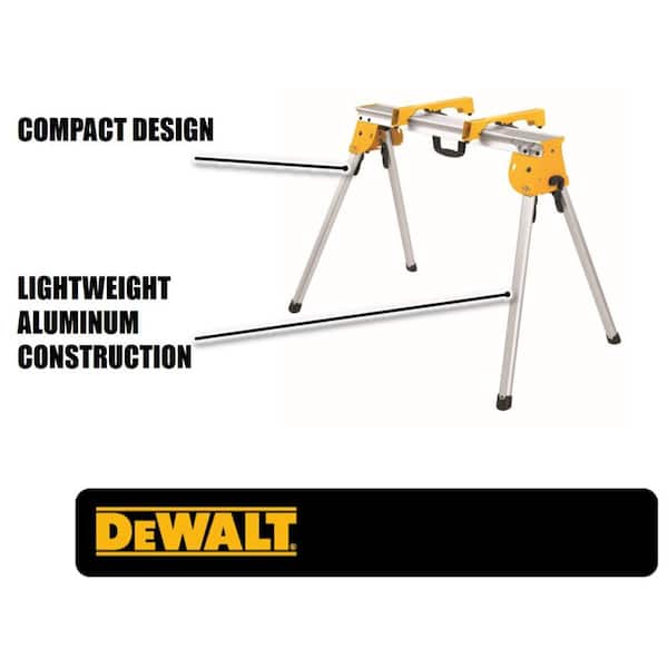 DEWALT - 15 Amp Corded 12 in. Compound Single Bevel Miter Saw and Heavy-Duty Work Stand