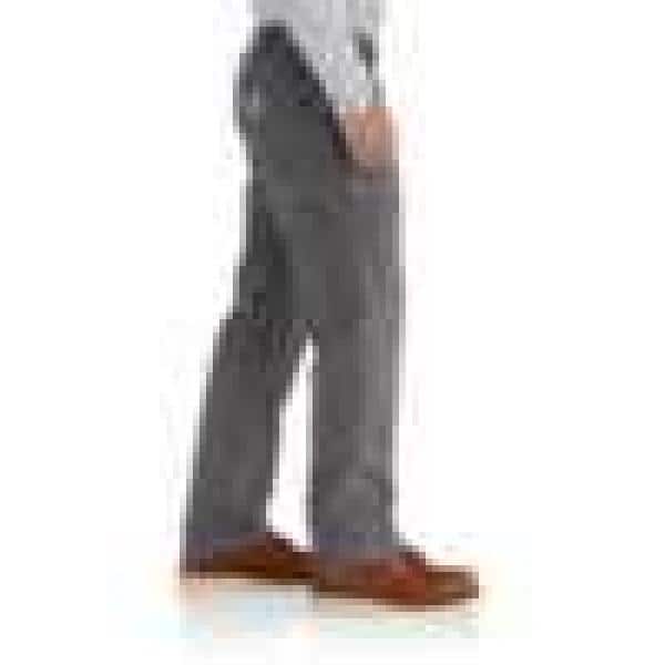 CARHARTT Dungaree Work Pants: Men's, Work Pants, ( 32 in x 32 in ), Blue,  Cotton, Buttons, Zipper