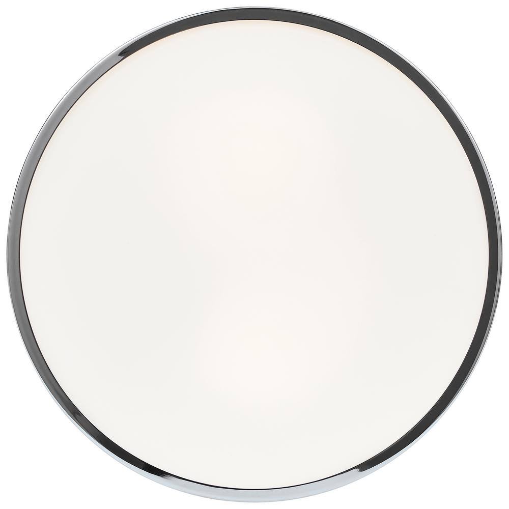 Aero 10" Chrome and Glass Flush Mount Light