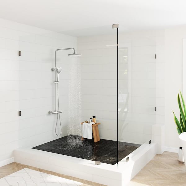 CASAINC 6-Spray Patterns 9.5 in. Thermostatic Rain Shower Faucet
