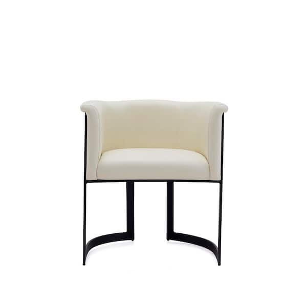 Manhattan Comfort Corso Cream Leatherette Dining Chair