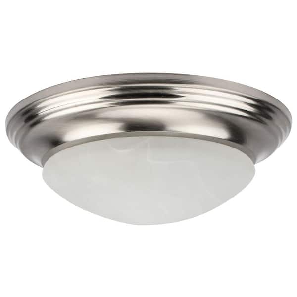 Unbranded Girly 16.12 in. W with 1-Light Brushed Nickel Integrated LED Flush Mount