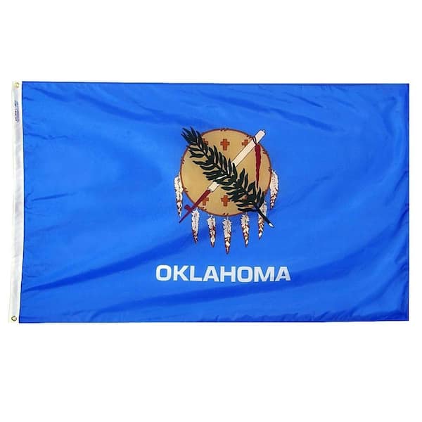 Annin Flagmakers 5 ft. x 8 ft. Nylon Oklahoma State Flag