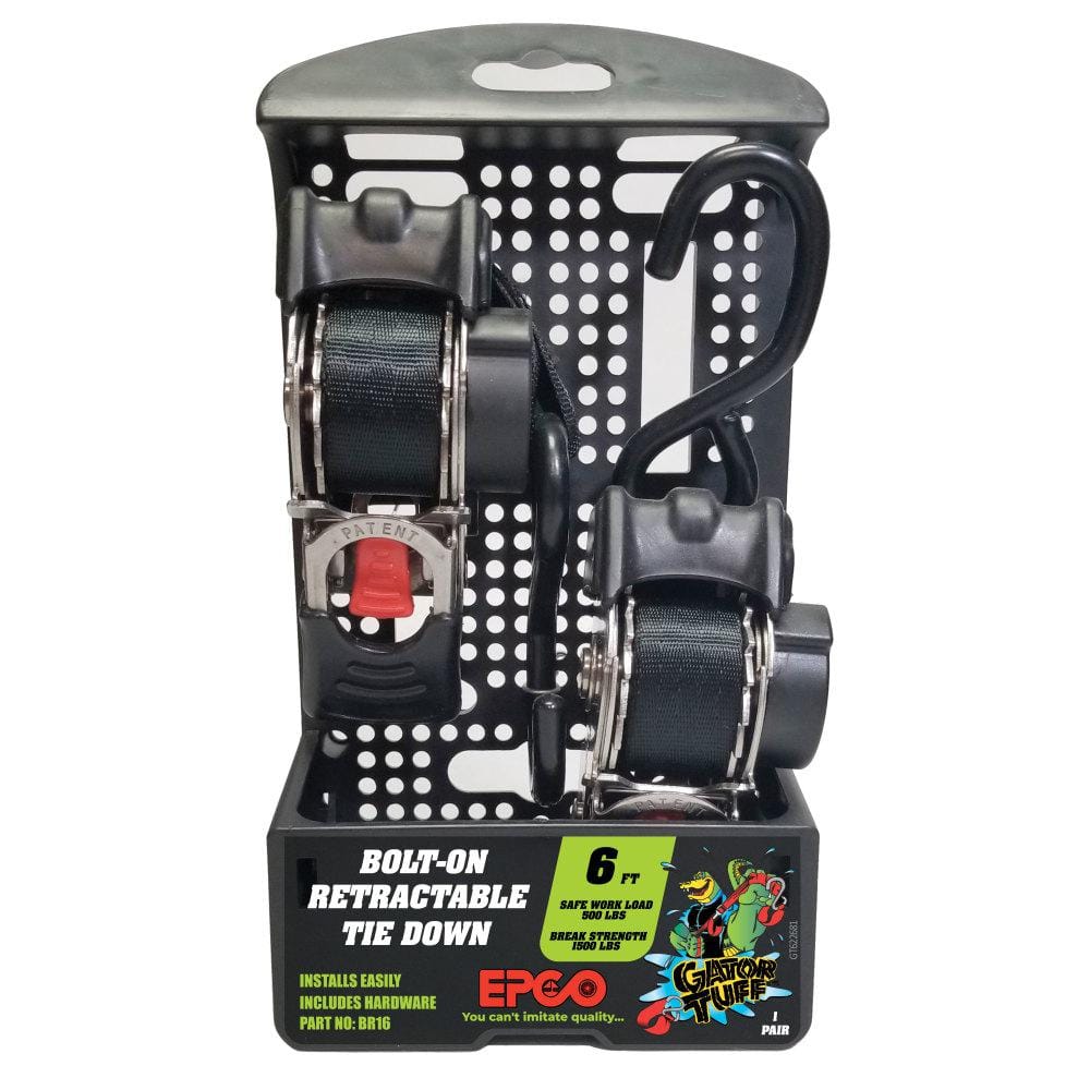 Bolt-On Retractable Tie Down - Pair