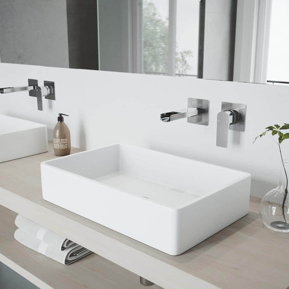 Sleek Atticus Chrome Wall-Mounted Modern Bathroom Faucet