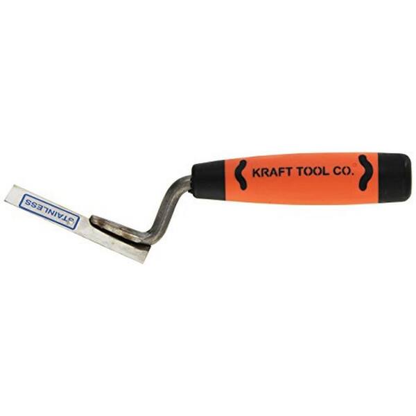 Kraft Tool Co. 3-1/8 in. x 1/2 in. Stainless Steel Outside Corner Trowel with Proform Handle