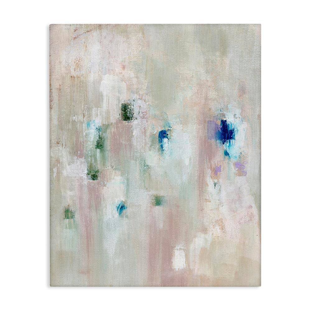 Neutrals with Blue Spots by Nikita Jariwala Unframed Abstract Graphic Art Print 48 in. x 36 in. price history on PriceWatchPro