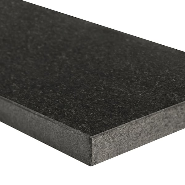 Premium Black 6 in. x 72 in. Honed Granite Double Beveled Threshold Tile Trim ( 6 lin. ft./Each)