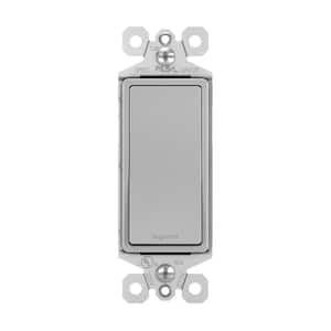 radiant 15 Amp 120-Volt Single-Pole Decorator/Rocker Light Switch, Gray