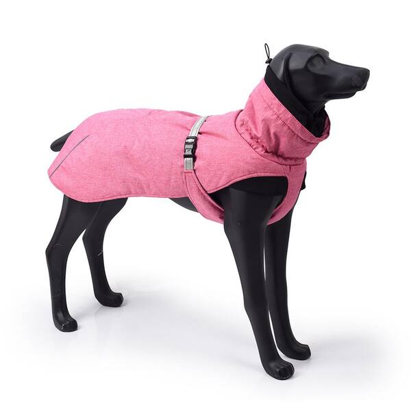 pink dog jacket