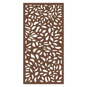 Evergreen 6 ft. x 3 ft. Espresso Recycled Polymer Decorative Screen Panel, Wall Decor and Privacy Panel