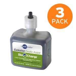 Septic Safe Bio-Charge Cartridge Replacement for InSinkErator Evolution Septic Assist Garbage Disposal (3-Pack)