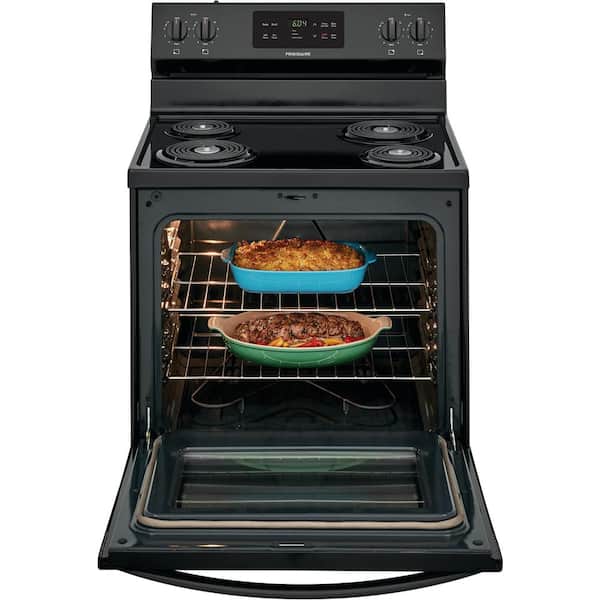 30 in. 5.3 cu. ft. Electric Range with Self Clean in Black