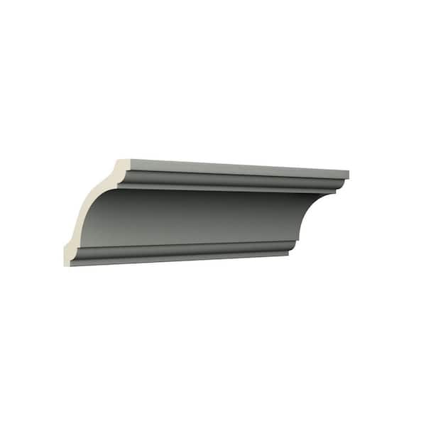 Ekena Millwork Maisie 3.5 in. D x 5 in. W x 96 in. L Polyurethane Crown Moulding