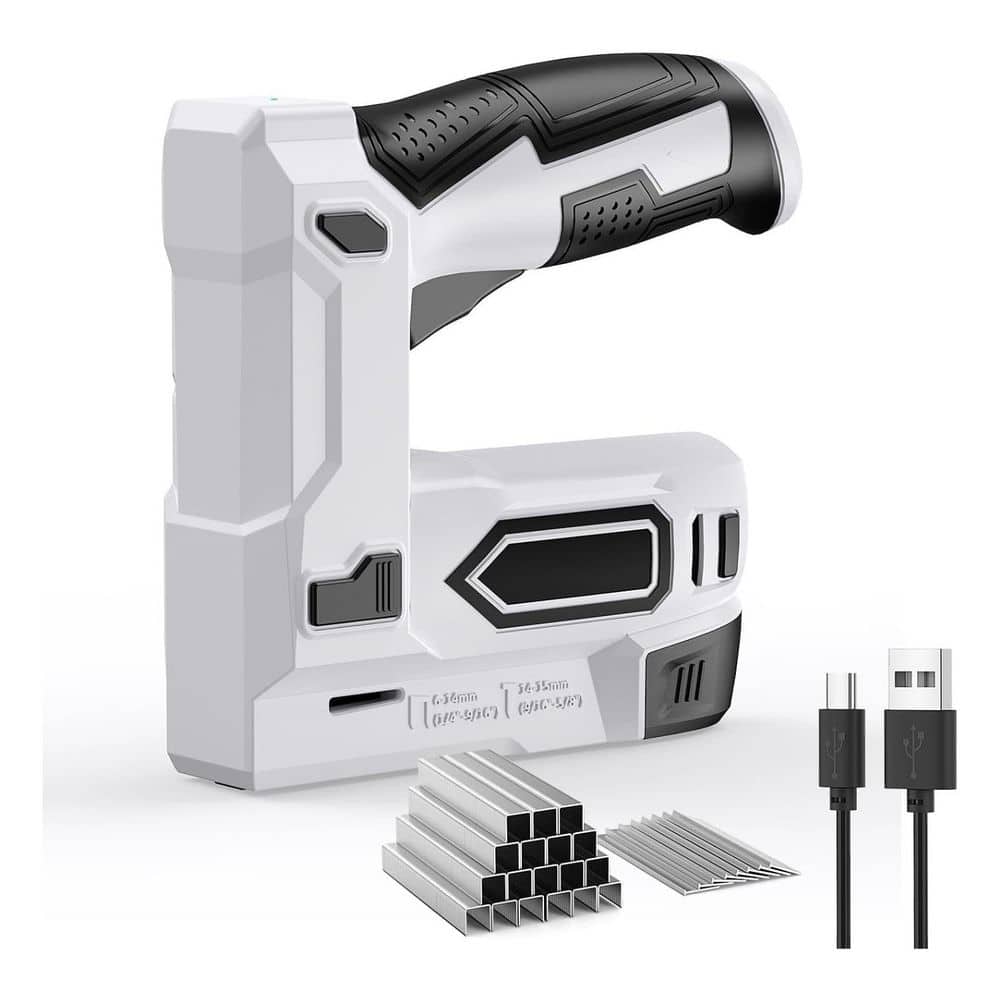 Cordless Electric Staple Nail Gun Kit USB Charging 2 in 1 Handle Power Tool Yellow Family 1 Kit price history on PriceWatchPro