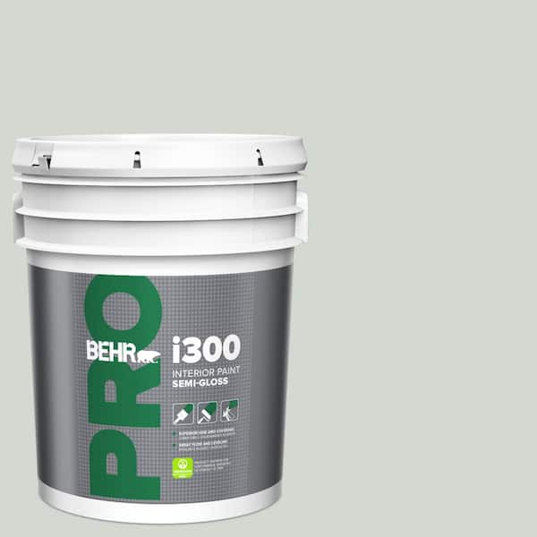 BEHR PRO 5 gal. #N410-2 Brook Green Semi-Gloss Interior Paint