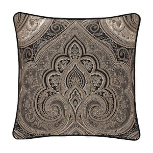 Camina Brown Polyester 20 in. Square Decorative Throw Pillow 20 x 20 in.