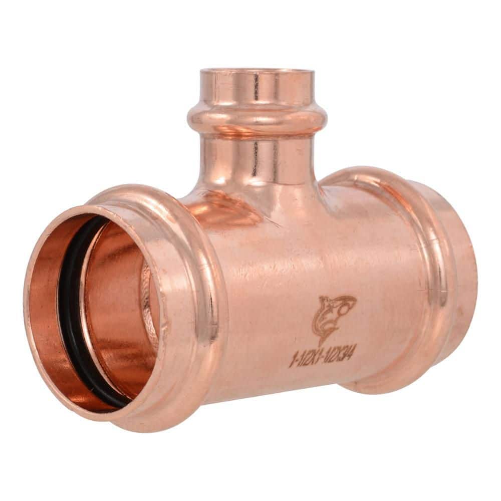 1-1/2-in x 1-1/2-in x 3/4-in Copper Press Reducing Tee (4-Pack) price history on PriceWatchPro