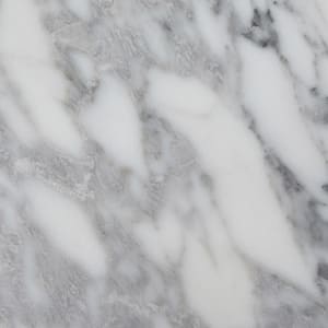 31 in. W Marble Vanity Top in Carrara with White Basin