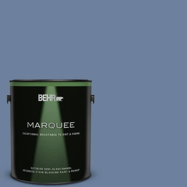 BEHR MARQUEE 1 gal. #MQ5-52 Lead Cast Semi-Gloss Enamel Exterior Paint & Primer