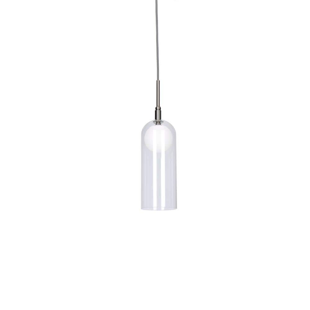 Stylo 4 in. 1 Light 8-Watt Brushed Nickel Integrated LED Pendant Light price history on PriceWatchPro