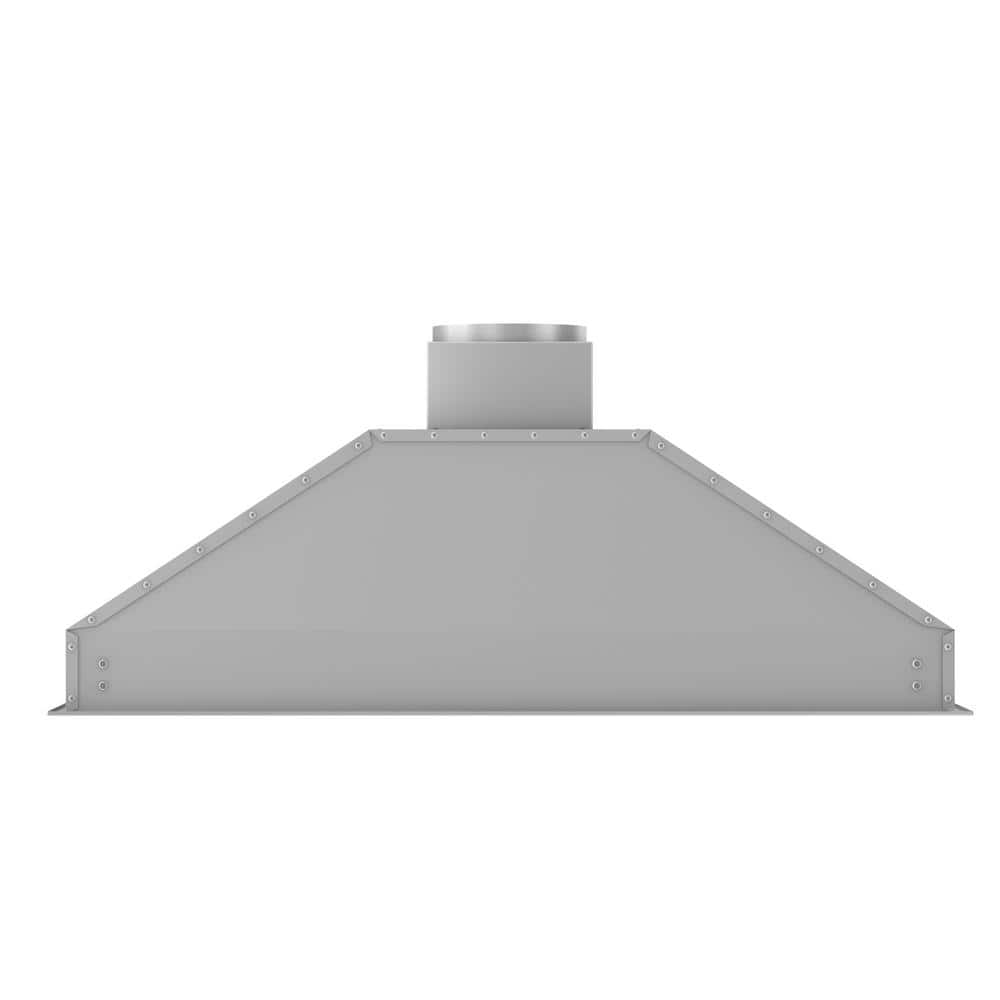 46-Inch Brushed Stainless Steel Range Hood Insert with LED Lighting