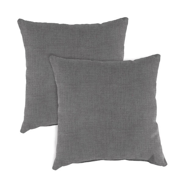 Jordan Manufacturing 18 in. L x 18 in. W x 4 in. T Square Outdoor Throw Pillow (2-Pack)