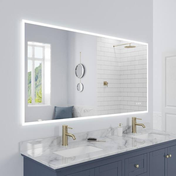 lucent tall led light bathroom mirror