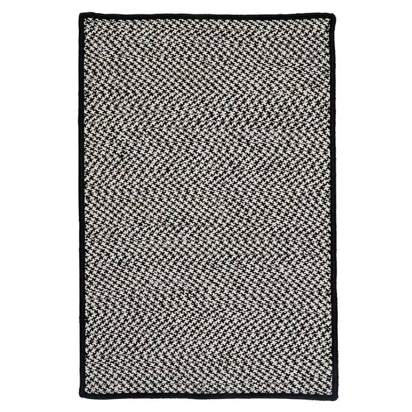 Home Decorators Collection Sadie Black 2 ft. x 4 ft. Indoor/Outdoor Patio Braided Area Rug