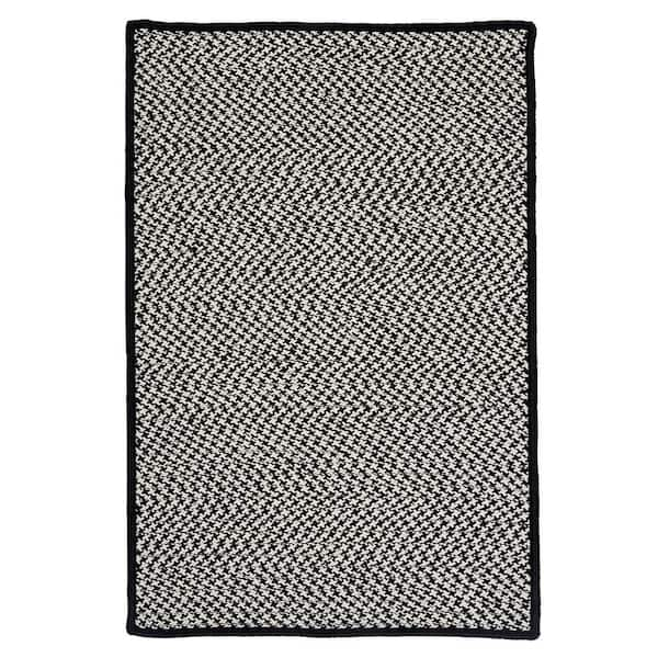 Home Decorators Collection Sadie Black 4 ft. x 6 ft. Indoor/Outdoor Patio Braided Area Rug