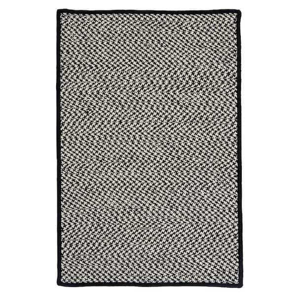 Sadie Black 7 ft. x 9 ft. Indoor/Outdoor Patio Braided Area Rug