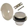 Kit Garniture Vidange Baignoire Danco 89237 - Touch Toe Nickel Brossé - Neuf