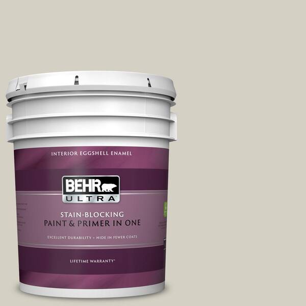 BEHR ULTRA 5 gal. #UL190-10 Clay Beige Eggshell Enamel Interior Paint and Primer in One