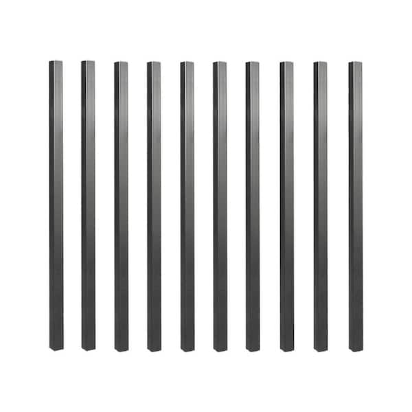 NUVO IRON 32 in. x 3/4 in. Galvanized Square Balusters (10-Pack)
