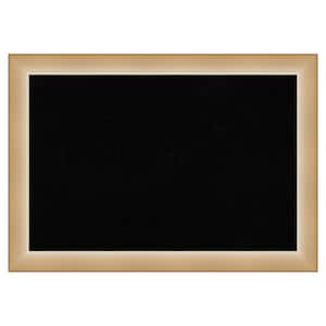 Eva Ombre Gold Narrow Framed Black Corkboard 27 in. x 19 in. Bulletine Board Memo Board