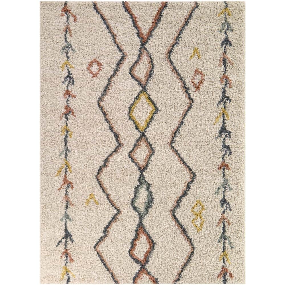 BALTA Bossart Cream 5 ft. x 7 ft. Moroccan Area Rug 3126509 - The Home ...