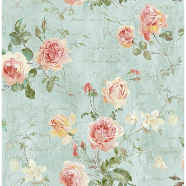 Seabrook Designs Charleston Floral Paper Strippable Roll (Covers 56 sq. ft.)