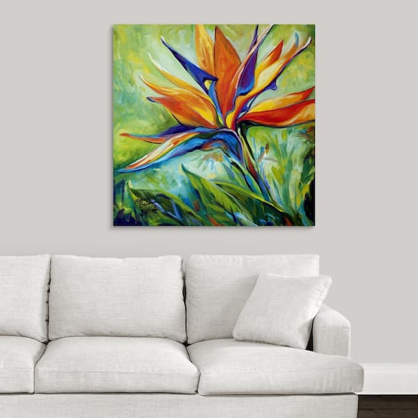 "Blessed Day Bird Of Paradise" by Marcia Baldwin Canvas Wall Art