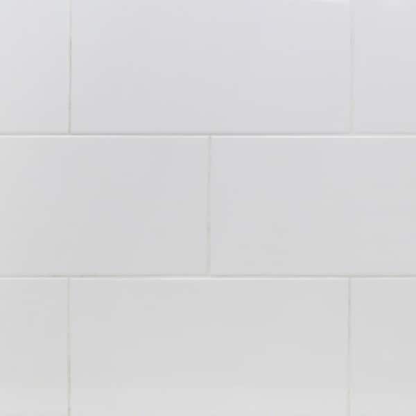 Ivy Hill Tile Essential White 8 in. x 16 in. Polished Ceramic Wall Tile (25 pieces / 21.52 sq. ft. / box)