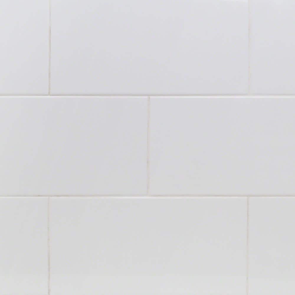 Essential White 4 in. x 8 in. Polished Ceramic Wall Tile Sample price history on PriceWatchPro