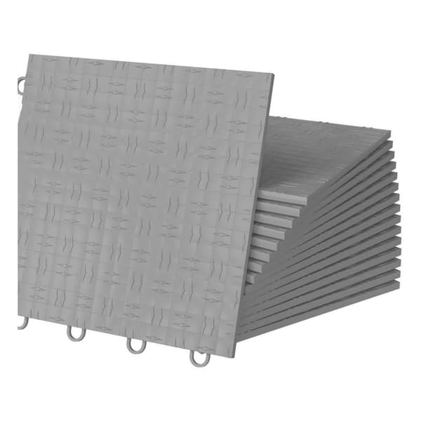 Afoxsos 12 in. x 12 in. x 0.5 in. Non-Slip Diamond Flooring Tiles Support 55,000 lbs. for 50 sq. ft. Basements Gyms (50-Piece)