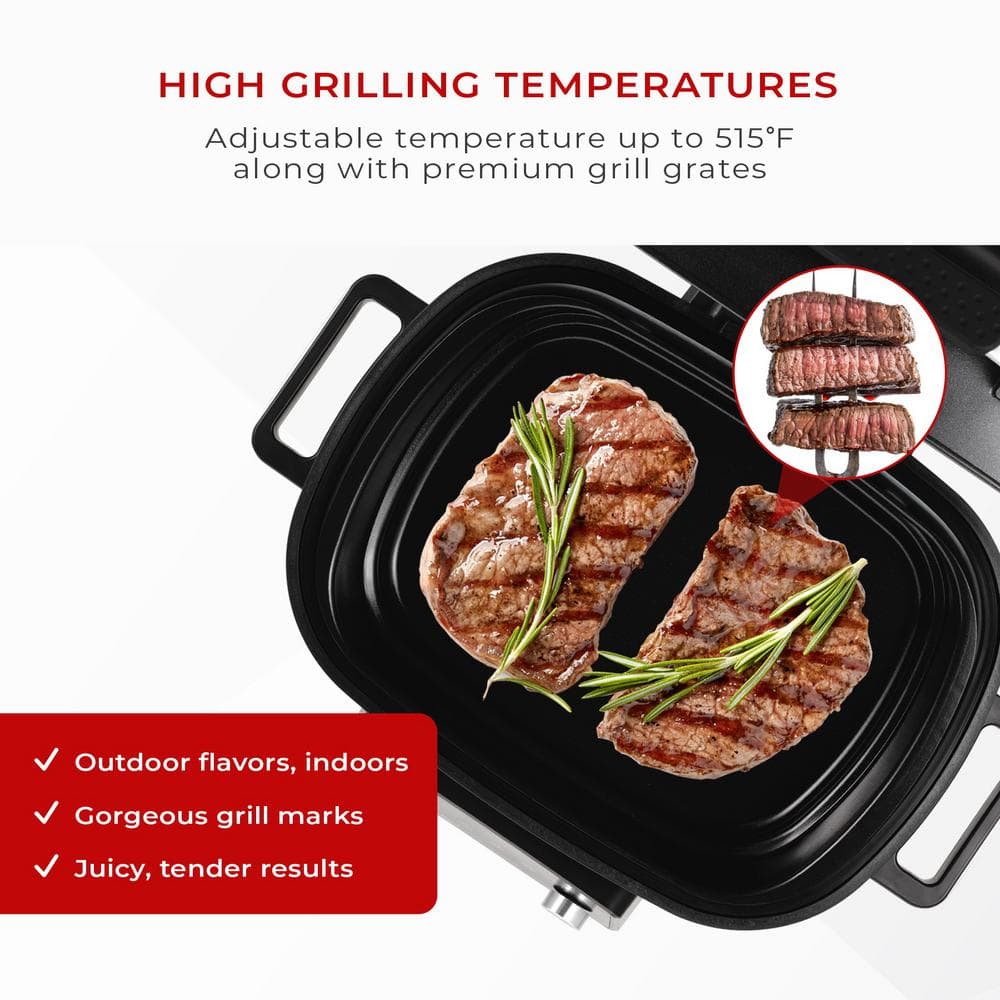 CUCKOO 6-Quart Stainless Steel Countertop Air Grill and Fryer