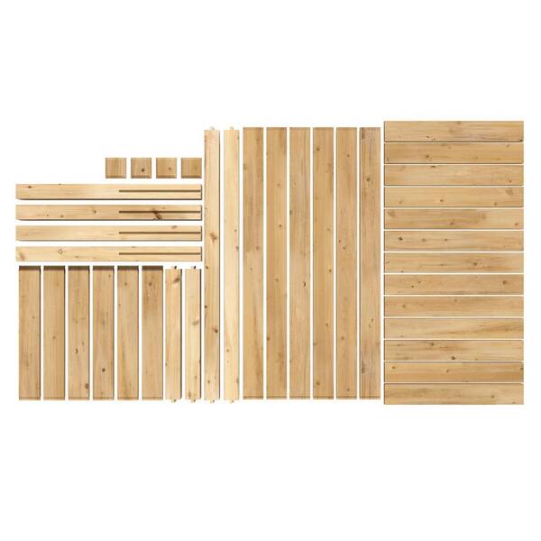 Greenes Fence 48 In L X 24 In W X 31 In H Original Cedar Elevated Garden Bed Rcev2448 The Home Depot