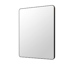 24 in. W x 32 in. H Rectangular Modern Aluminum Micro-Arc Framed Bathroom Wall Mount Vanity Mirror