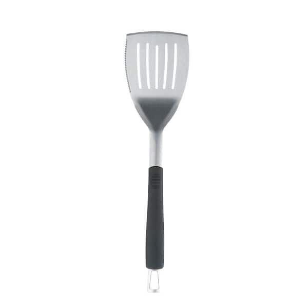 PRIVATE BRAND UNBRANDED Universal Stainless Steel Grill and Griddle Spatula with Soft Grip Handle Grilling Set