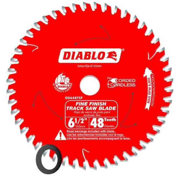 Diablo 6-1/2 in 48-Tooth Fine Finish and Plywood Track Saw Blade