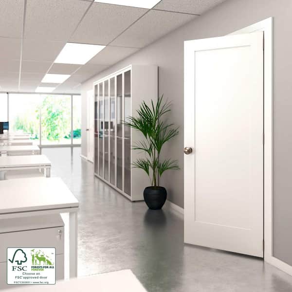 eightdoors 32 in. x 80 in. x 1-3/8 in. Shaker White Primed 1 eightdoors 32 in. x 80 in. x 1-3/8 in. Shaker White Primed 1
