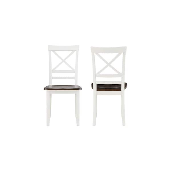 NEW CLASSIC HOME FURNISHINGS New Classic Furniture Ivy Lane Buttermilk Wood Dining Side Chair (Set of 2)