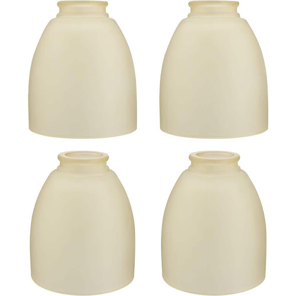 4PK-Lighting Accessory-Replacement Glass-Amber, 2-1/8 in. Fitter, 4-5/8 in.