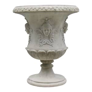 Goddess Flora 35.5 in. H Ancient Ivory Fiberglass Architectural Garden Urn
